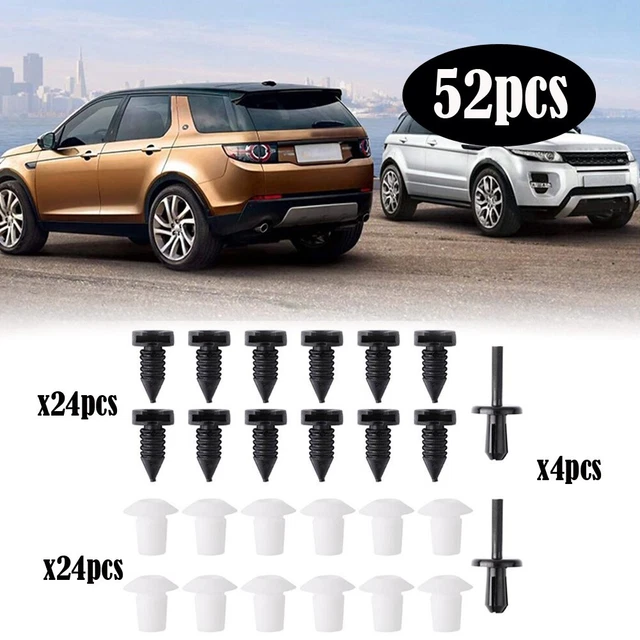 50 Rivets Plastique Pour Voiture – Fixations Pare-chocs, Ailes, Portières – Compatible Peugeot, Citroën, Renault - 9
