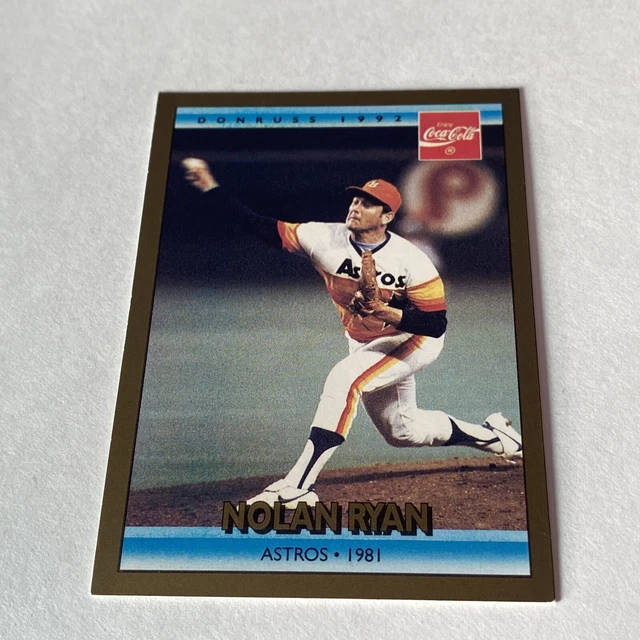 1992 Donruss Coke Ryan: # 15 Nolan Ryan/1981 HA NM-MT OR BETTER *GMCARDS*