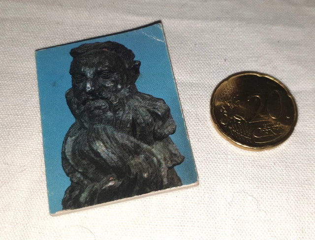 Poupée bleuette ancienne : beau petit livre minuscule sur Auguste Rodin