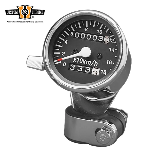 Mini Speedometer with 2:1 Ratio 180KM/H Face Fit For Harley FX FXR 1973-1990