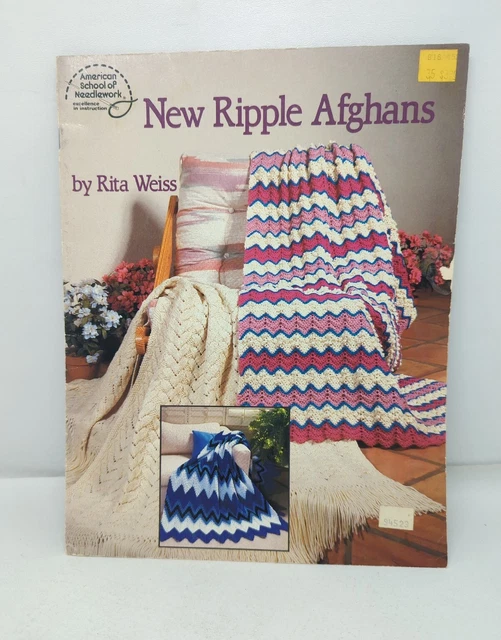 10 NEW RIPPLE Afghan Patterns By Rita Weiss Vintage 1988 ASON 1058 3.