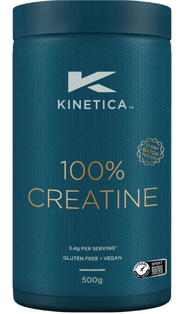 Kinetica 100% Creatine Monohydrate Powder, Gluten Free, Suitable for...