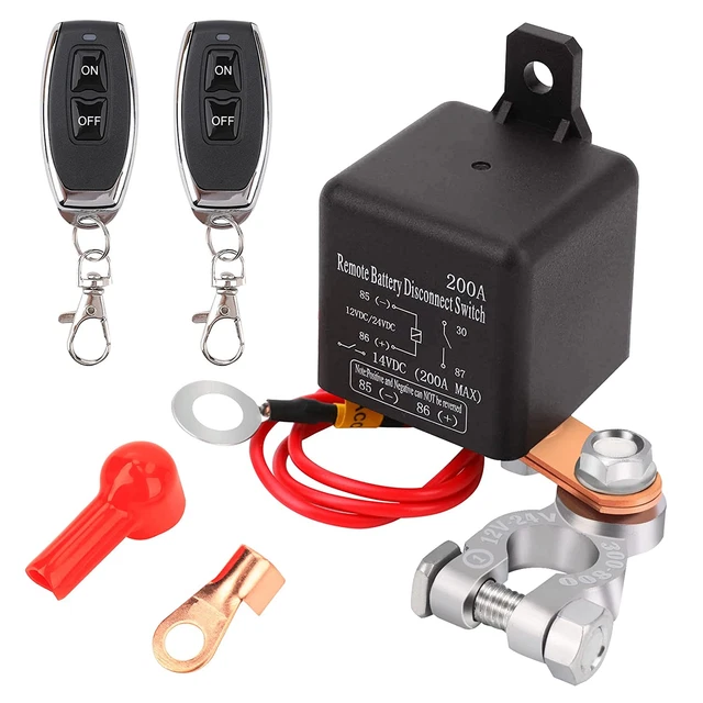REMOTE BATTERY DISCONNECT Switch Upgraded Kill Switch for Car Truck