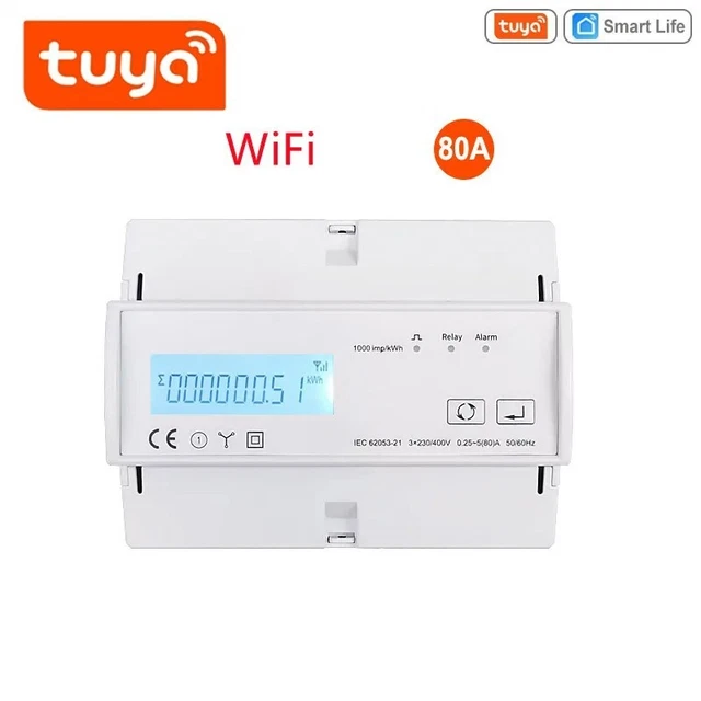 Contatore Energia WiFi Tuya - Monitoraggio Consumi | Fino A 80A | Per Casa E Impianti Solari - Foto 7