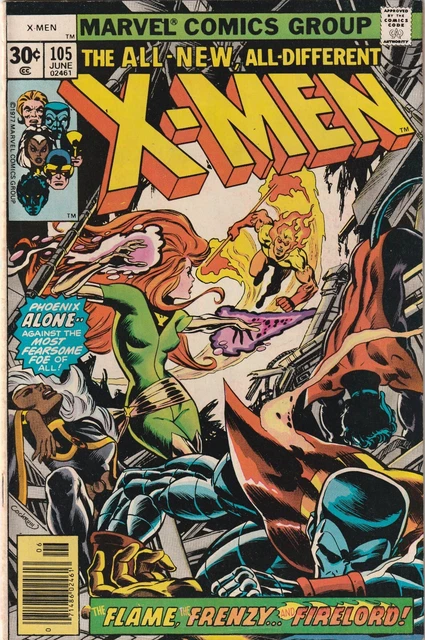 The X-Men # 105 FN/VF Marvel 1977 Lilandra & Firelord Appearance