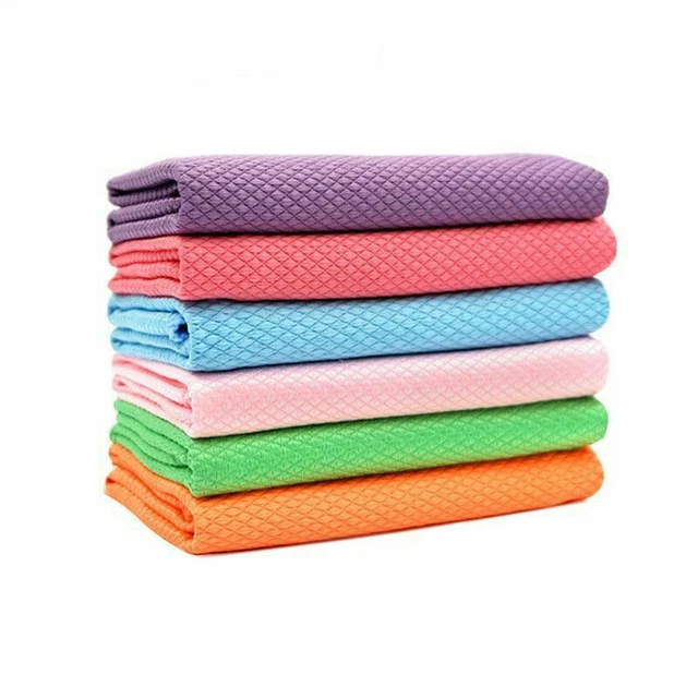 5Pc NanoScale Streak-Free Miracle Polishing Cleaning Cloths 30x40cm Reusable