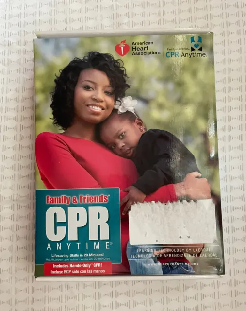 Family & Friends CPR Anytime TRAINING KIT w/ DVD Spanish English Brown Skin-NIB!