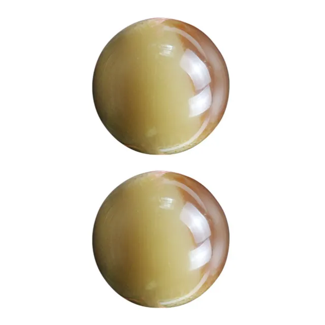 2 Pcs Hand Exercise Balls Health Massage Balls Marble Baoding Balls