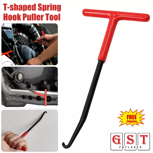 SPRING HOOK TOOL Puller Installer T-bar Exhaust Pipe Stand Bike Motorcycle  Car $9.83 - PicClick AU