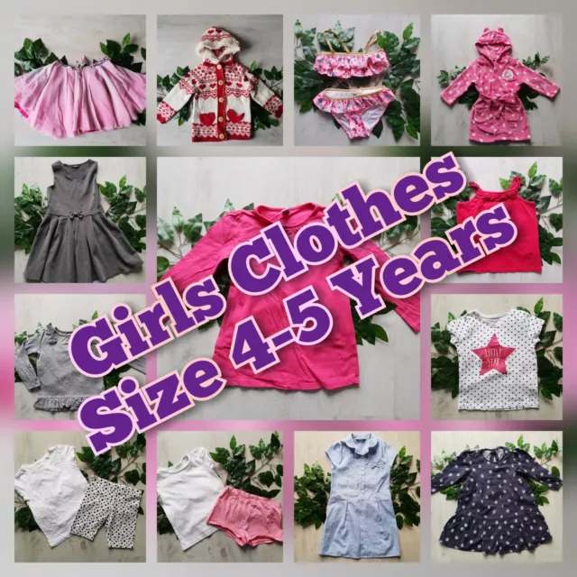 Girls Clothes Build Make Your Own Bundle Job Lot Size 4-5 years Dress Jeans