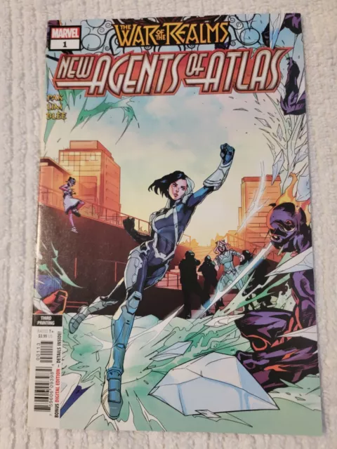 WAR OF THE REALMS NEW AGENTS OF ATLAS #1 3RD PRINTING VARIANT 2019 Marvel
