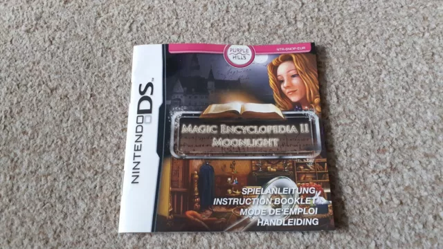 Nintendo ds booklet instructions manual magic encyclopedia moonlight 2