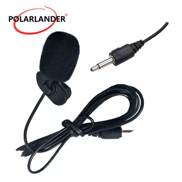 3,5 mm Mini Estudio micrófono de voz micrófono Clip en solapa para portátil 2,5M