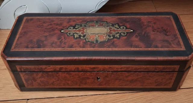ANCIENNE BOITE À couture bois marqueterie boite à ouvrage EUR 24,00