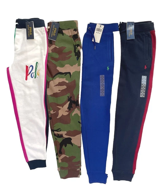 POLO RALPH LAUREN Joggers/Sweatpants Youth Boys Tapered Fit Assorted; Sz S-M NWT
