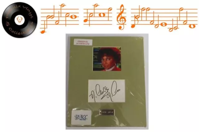 Star Trek Nichelle Nichols Signed / Autograph & Mounted Photo + COA