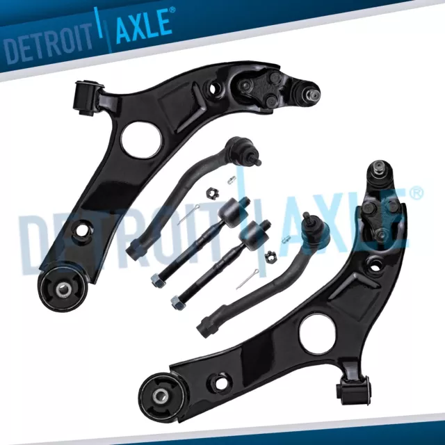 Front Lower Control Arms Tie Rod Ends for 2012 - 2013 Hyundai Sonata Kia Optima