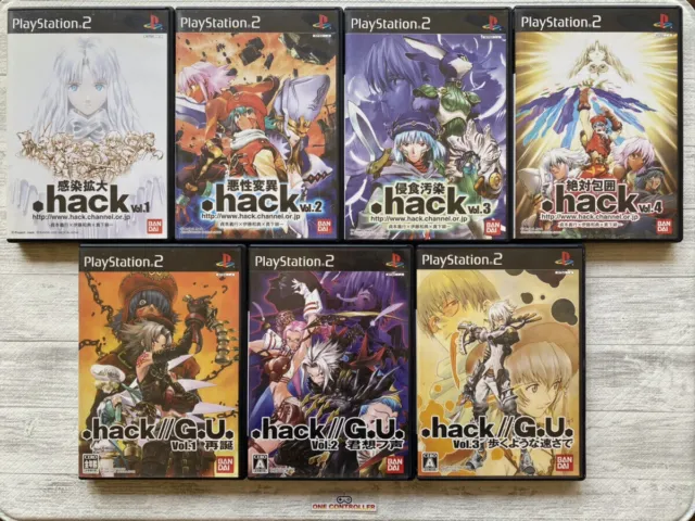 SONY Playstation 2 PS2 Dot hack .hack series 7pcs set from Japan
