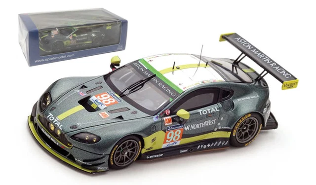 Miniature Spark 1/43 – Aston Martin Vantage GTE AMR Gulf N°98 – Le Mans 2013