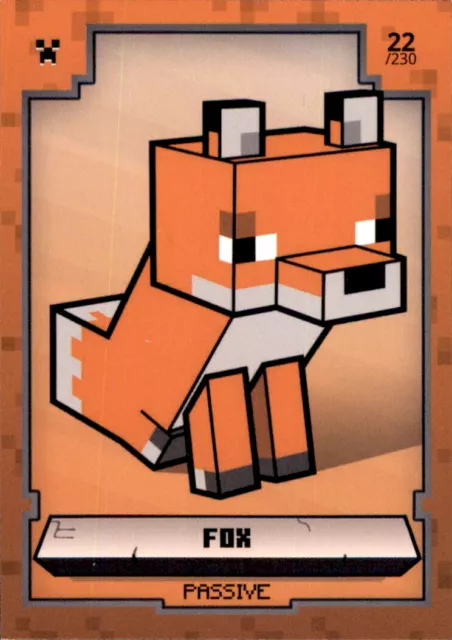 Minecraft Trading Cards 2021 - Nr. 22 Fox Mob Basis Karte