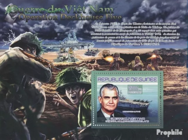 Briefmarken Guinea 2007 Mi Block 1438 postfrisch Militär, Kriege