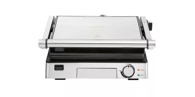 Silvercrest Kontaktgrill SKGE 2000 C3 Edelstahl Tischgrill *B-Ware-Zustand:Gut