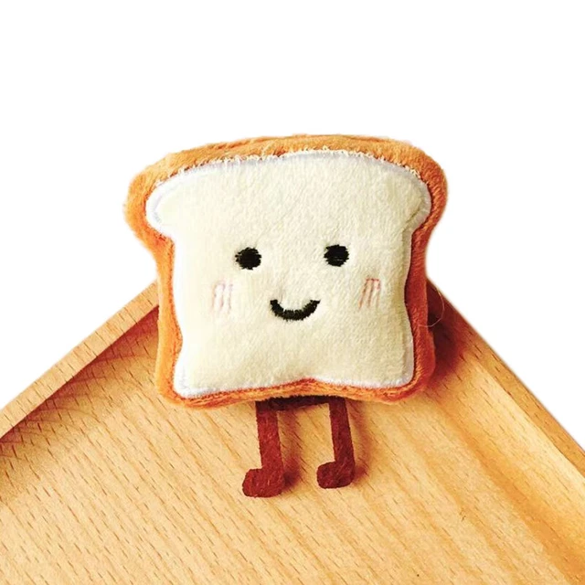 TOAST BREAD PENDANT Cute Cartoon Plush Small Figure Bag Decoration Nice