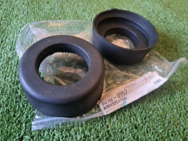 2X GENUINE MERCEDES W124 R129 W201 W202 Coil Spring Rubber Buffer E SL ...