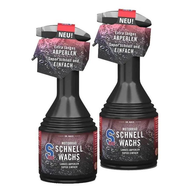 2 x lucidatura vernice cera rapida moto S100 500 ml