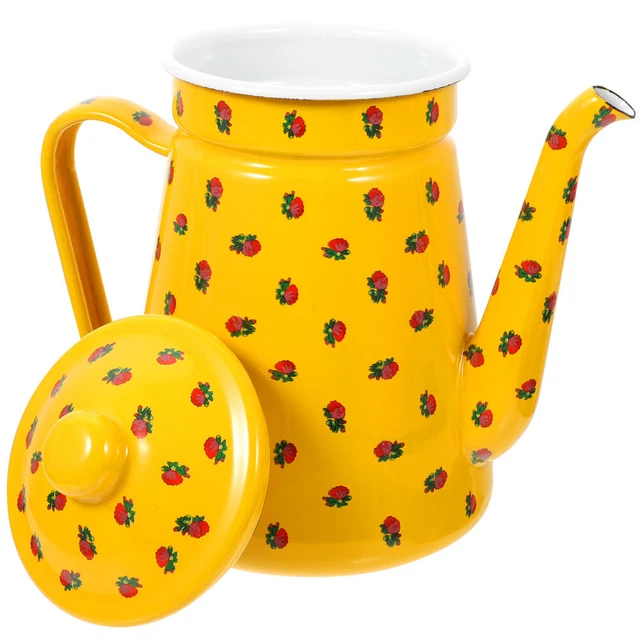 Water Kettle Camping Teapot Enamel Coffee Pot for Oil Coffee Water Tea