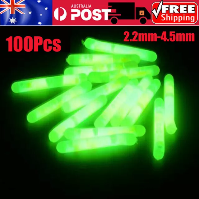 100X CLIP-ON GLOW Lights Sticks Fluorescent Fishing Rod Fishing