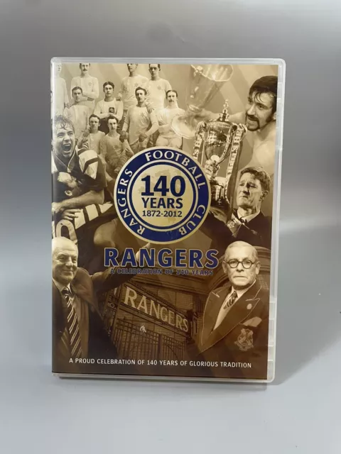 Glasgow Rangers Fc A Celebration Of 140 Years Dvd All Regions Free P&P