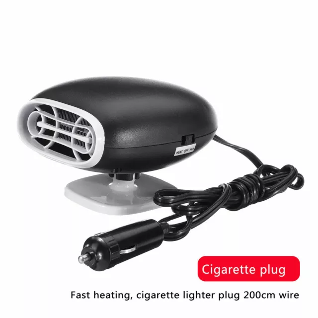 12V 2 in 1 300W Car Auto Portable Electric Heater Cooling Fan Defroster Demister