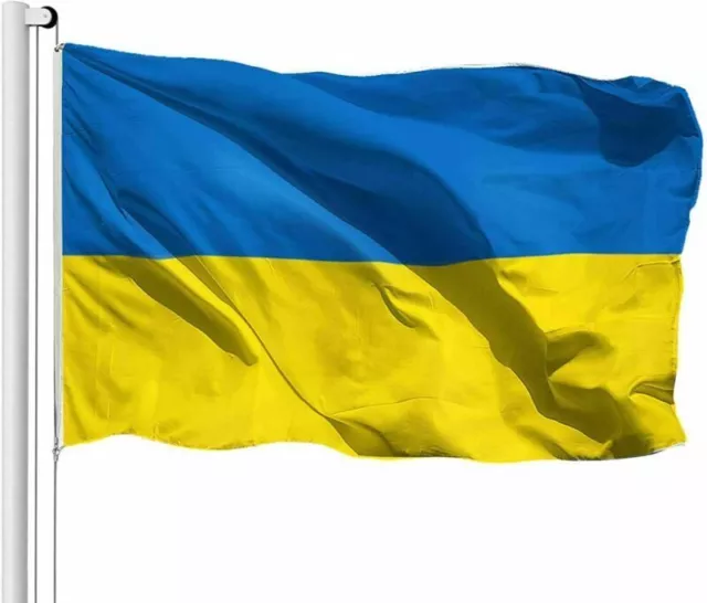 Ukraine Fahne Flagge Hissflagge Nationalfahne mit Ösen ca 150x90 cm