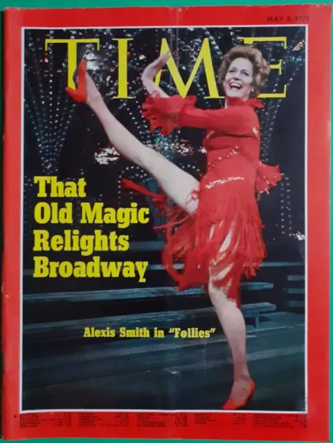 Time Magazine 1971 May 3 Alexis Smith IN Follies Broadway Old Magic Relights
