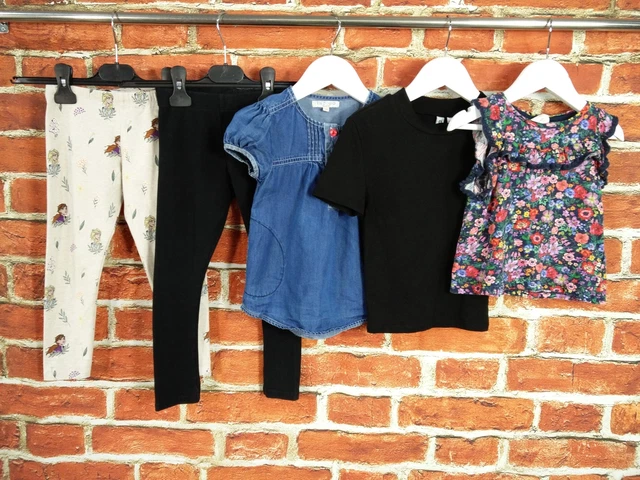 Girls Bundle Age 3-4 Years M&S H&M Next Leggings Top T-Shirt Disney Frozen 104Cm