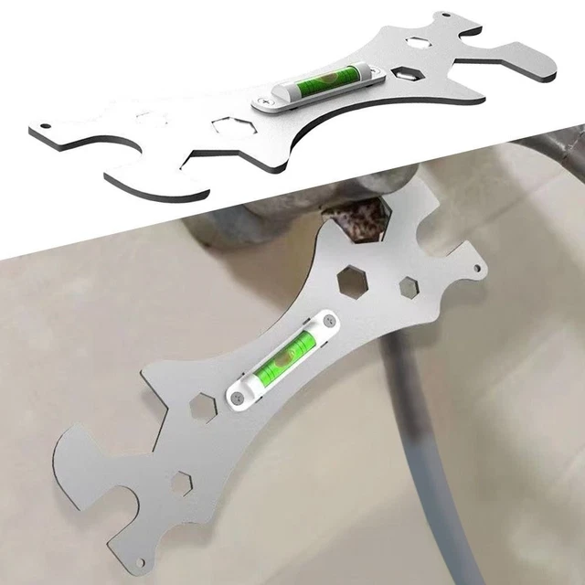 Rubinetto doccia installazione bagno speciale chiave esagonale con livello