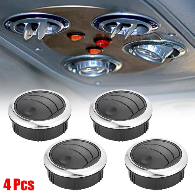 4 Pcs 87mm 75mm AC Air Outlet Vent Louvered Dashboard Knob for Bus Boat Yacht