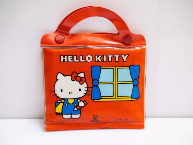 Vintage 1976 Hello Kitty Zeichenset - Stifte/Block Made in Japan Malen Zeichnen