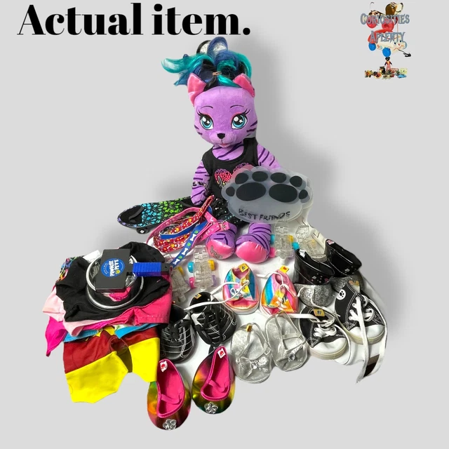 Build A Bear Enorme Pacchetto Abbigliamento & Accessori & Peluche Teegan Ragazze Miele HG
