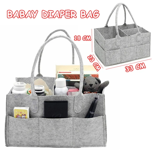 Baby Diaper Organizer Storage Bag Caddy Felt Changing Nappy Kids Carrier Box DIY