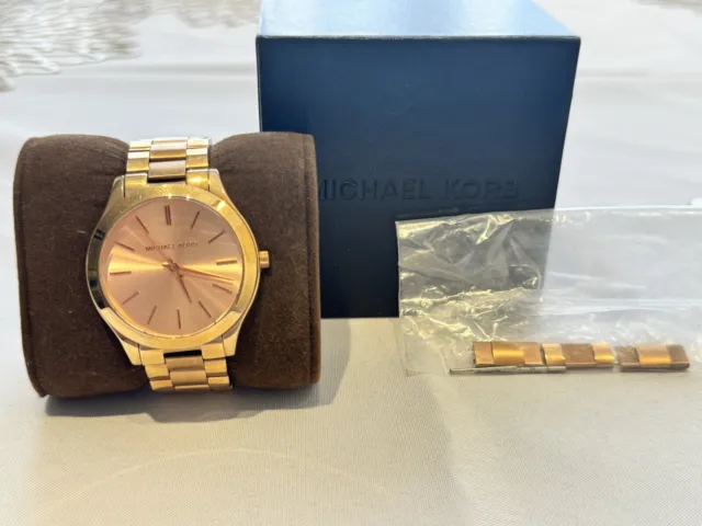 Michael Kors MK3197 Runway Rose Gold Dial Stainless Steel Fashion Women's Watch