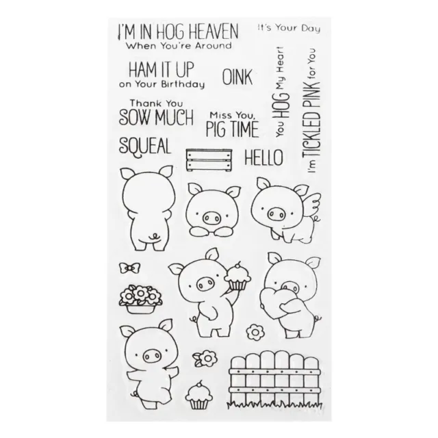 Animal Friends Silicone Clear Stamp and Die Sets for Card Making, DIY Embossing Photo Album Decorative Craft