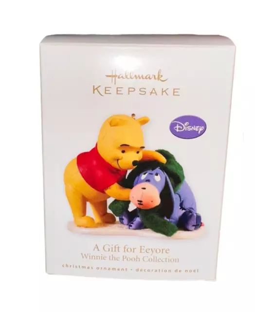 2010 Hallmark Keepsake Disney "A GIFT FOR EEYORE" Winnie The Pooh Ornament NIB
