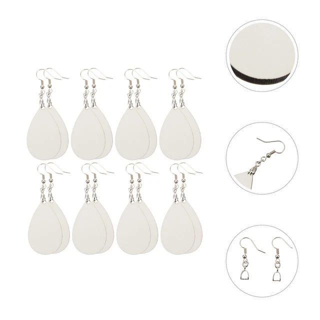 8 pares de pendientes sin terminar accesorios hechos a mano material de joyería para hágalo usted mismo