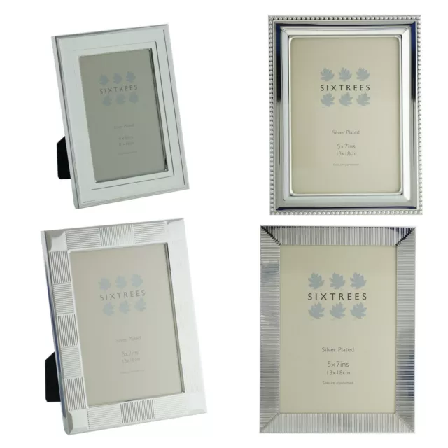 Embossed Silver Plated Photo Frames 6 x 4 inch 7 x 5 inch 10 x 8 inch Sixtrees