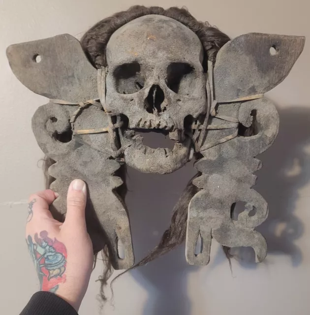 Dayak Ancestor Indonesian Tribal Ritual Item Authentic Rare