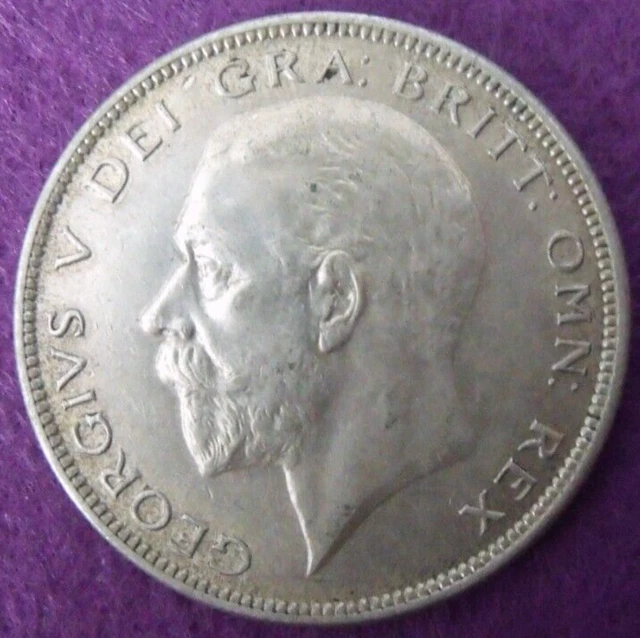 1928 GEORGE V SILVER HALF CROWN  ( 50% Silver )  British 2/6 Coin.   11