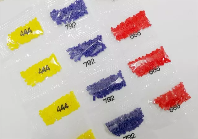 5D DIY Diamond Painting Diamonds 447 packs 1 of each colour. Square