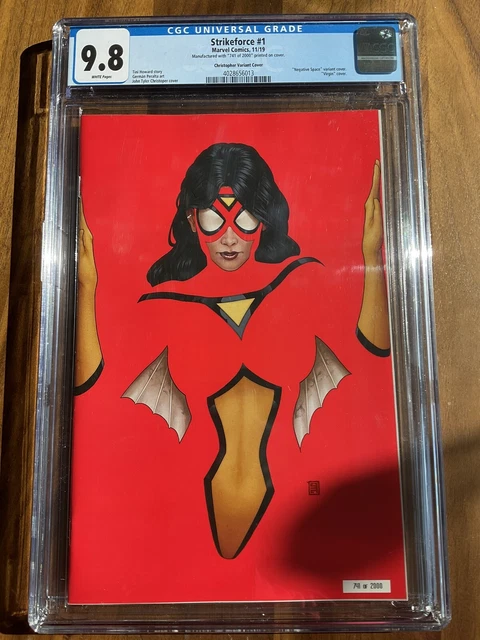 Strikeforce #1 |CGC 9.8 |CHRISTOPHER VIRGIN VARIANT NYCC Negative Marvel 2019.